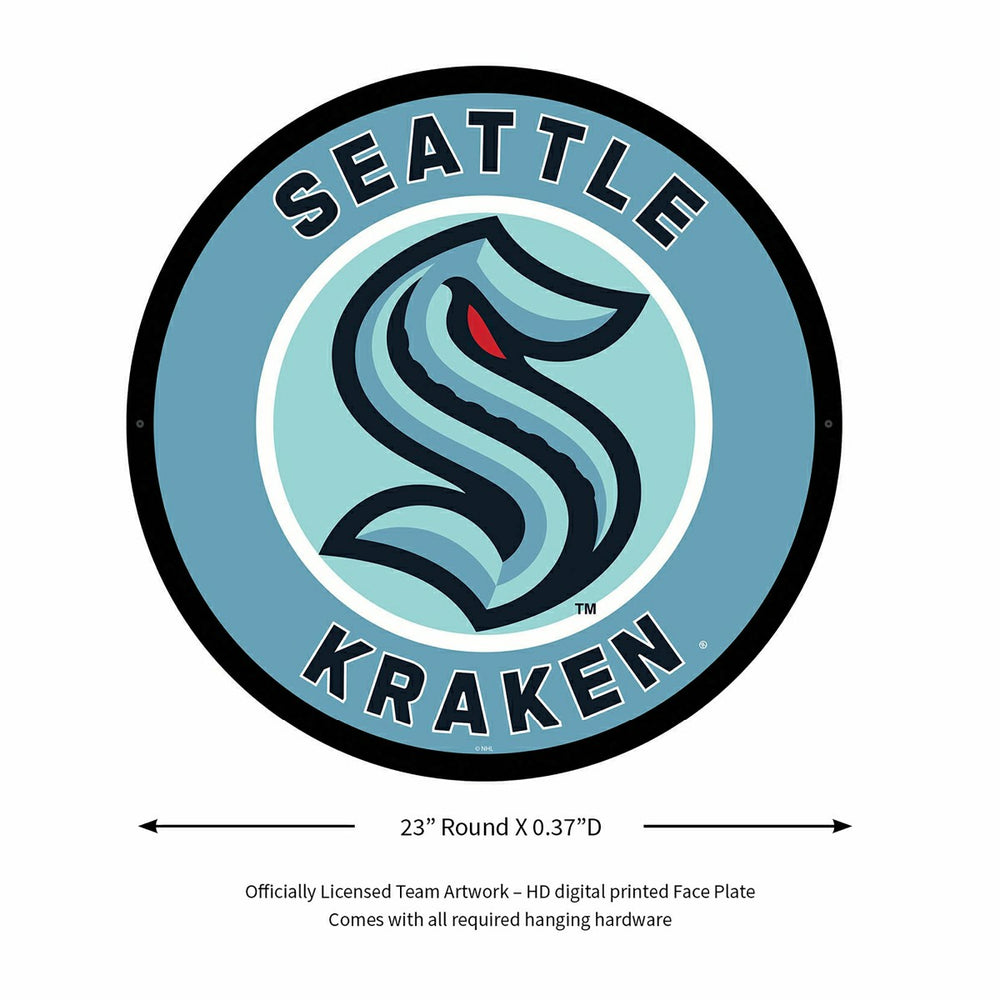 LED Wall Decor, Round, Seattle Kraken - NHL Home