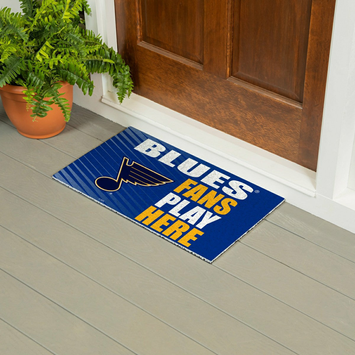 St Louis Blues Fan Mat, 28"x16" - NHL