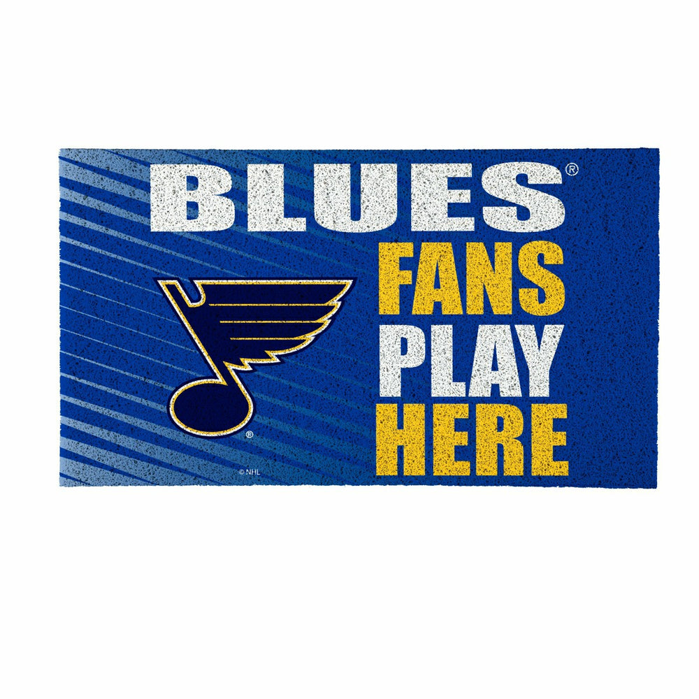 St Louis Blues Fan Mat, 28"x16" - NHL