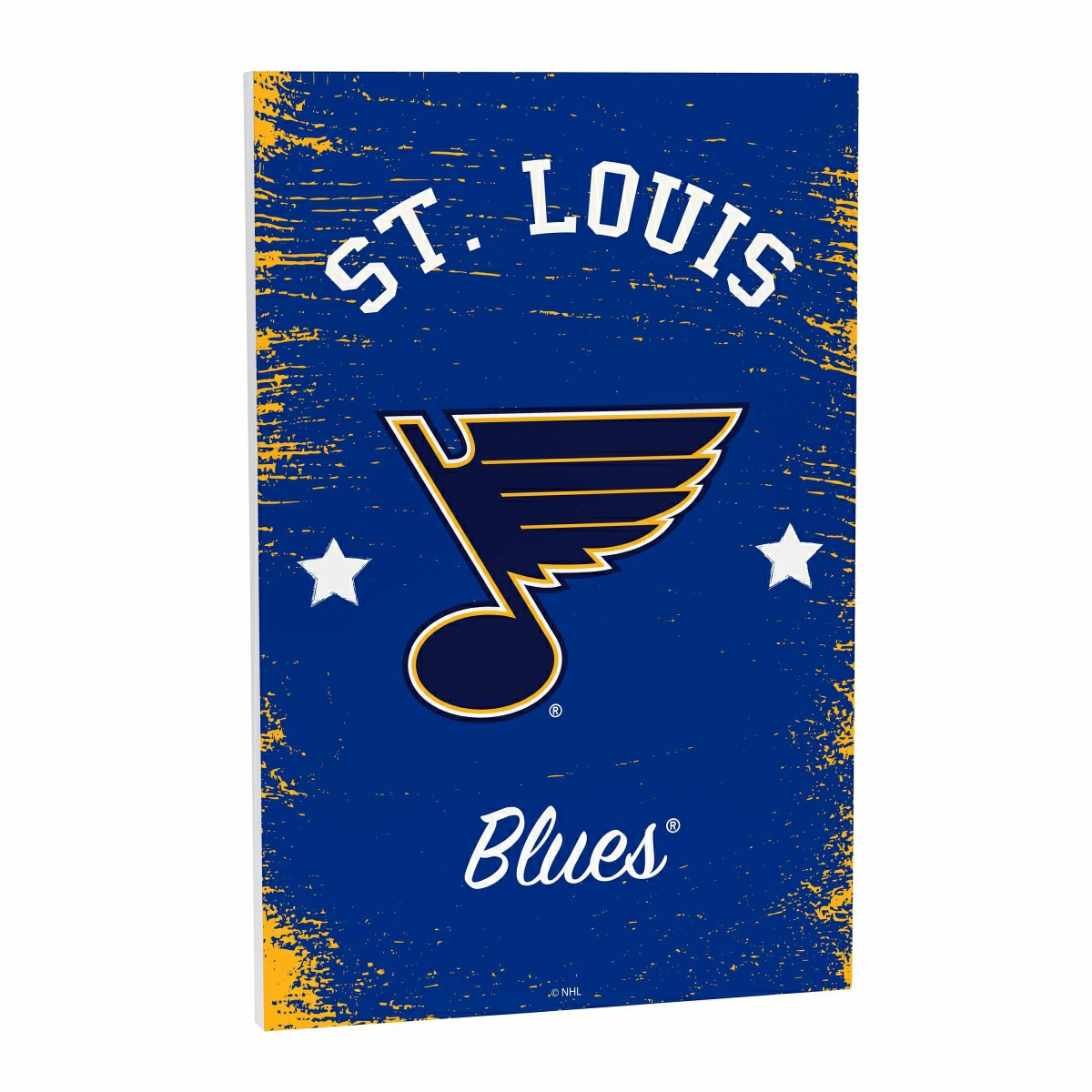 St Louis Blues Wood Wall Sign, 16x24 - NHL Home