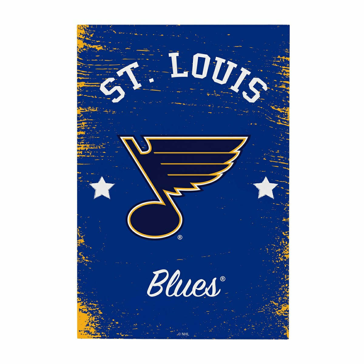 St Louis Blues Wood Wall Sign, 16x24 - NHL Home