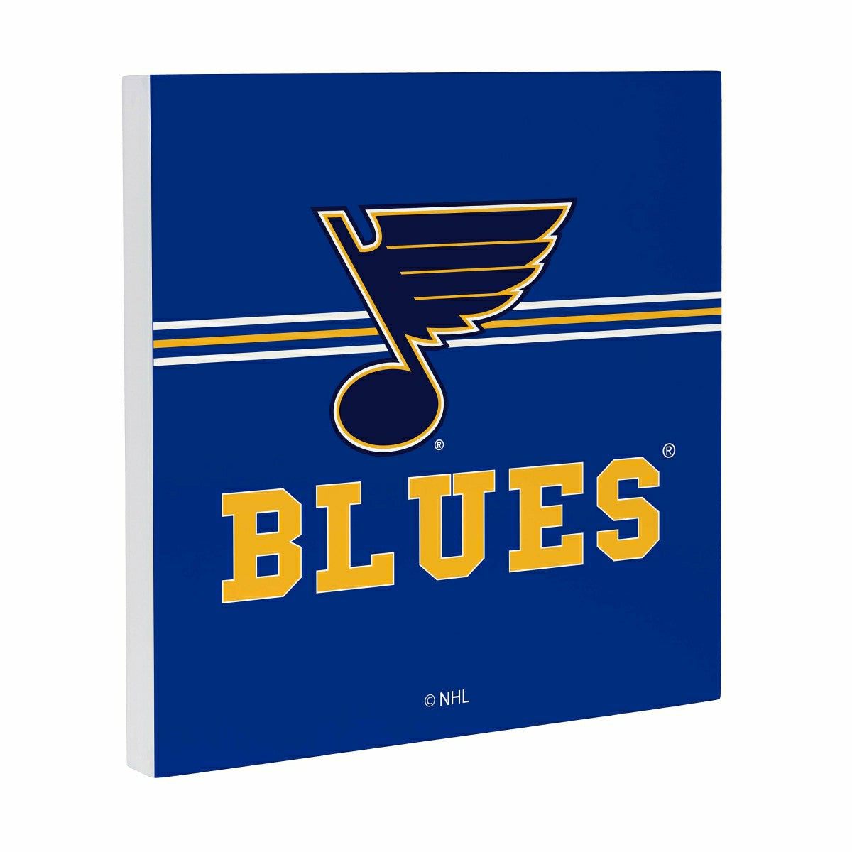 St Louis Blues Wood Wall Sign, 12x12 - NHL Home