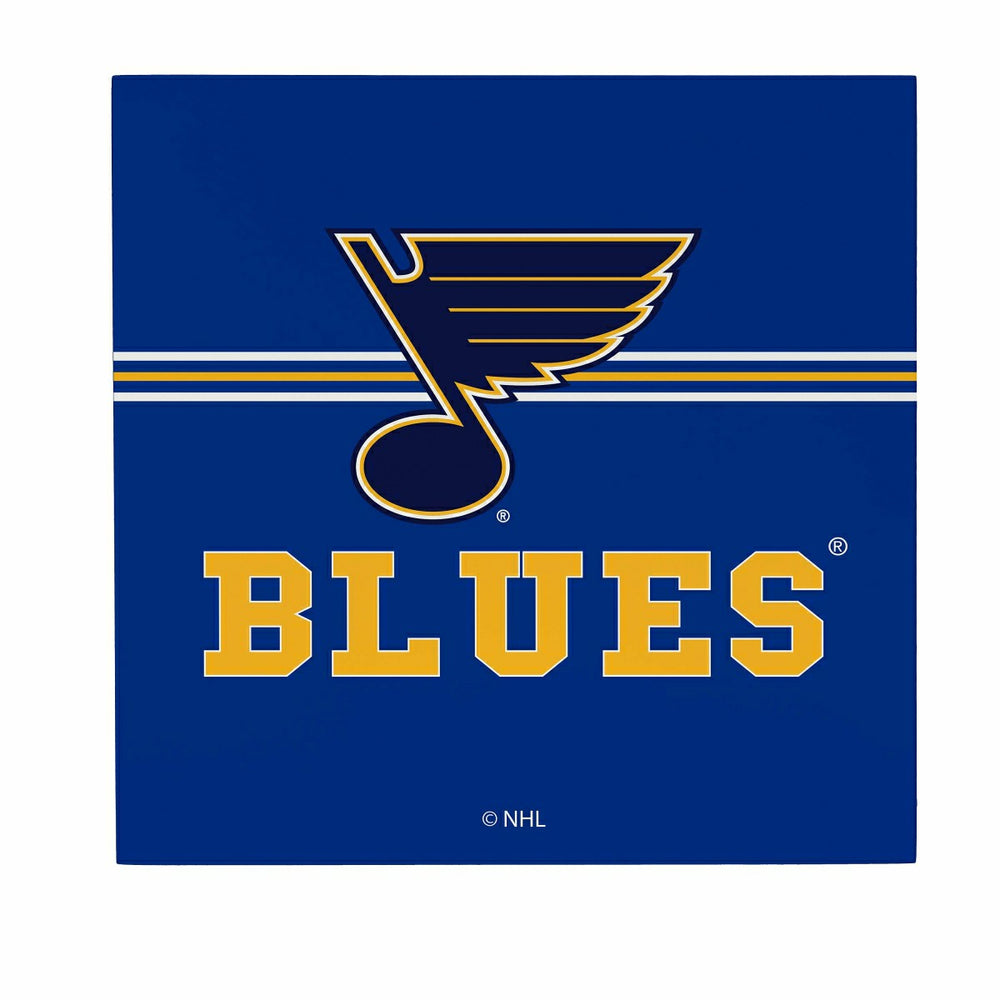 St Louis Blues Wood Wall Sign, 12x12 - NHL Home