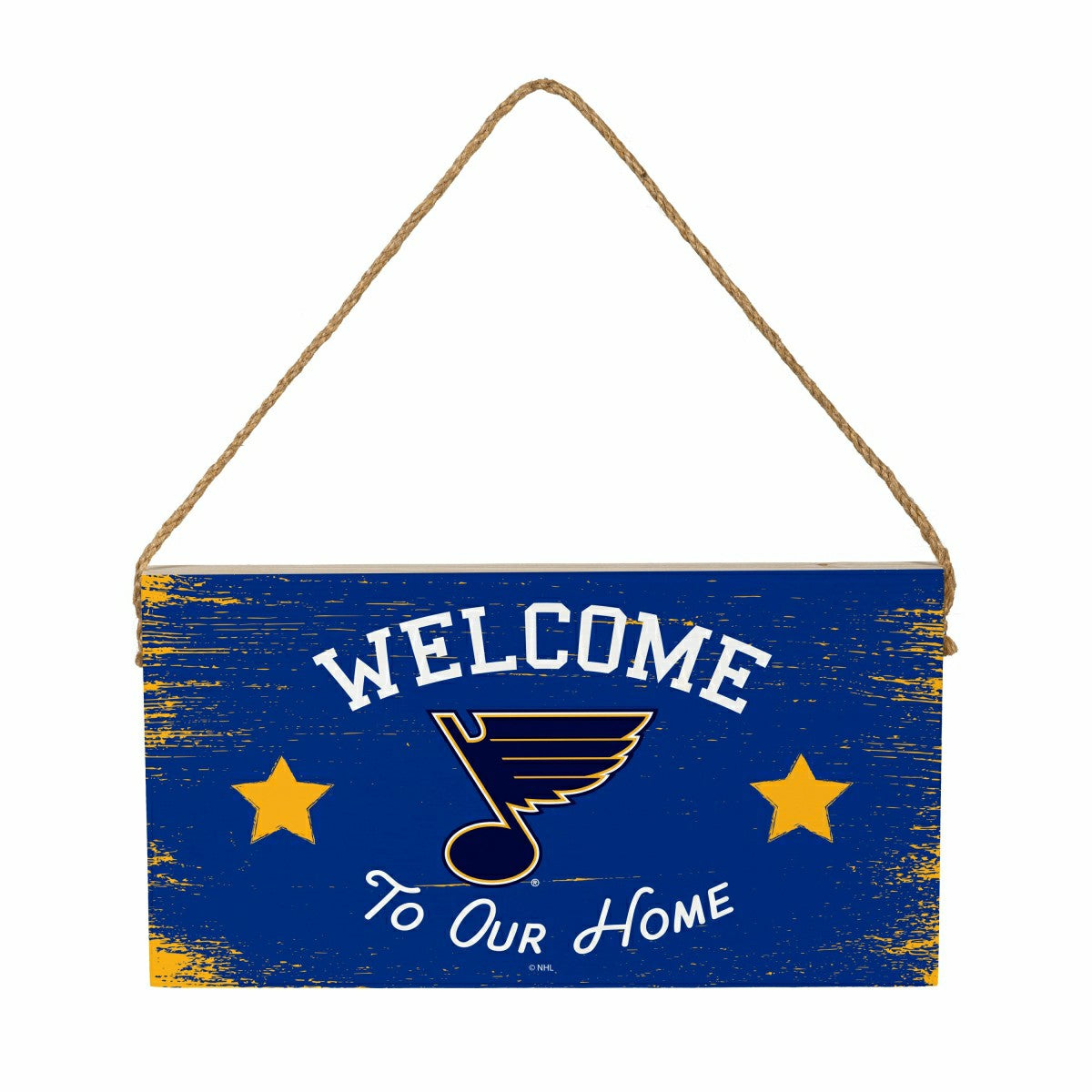 St Louis Blues Wood Wall Sign, 6x11 - NHL Home