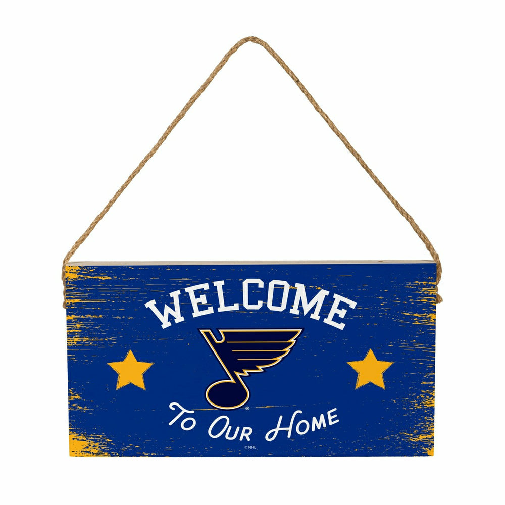 St Louis Blues Wood Wall Sign, 6x11 - NHL Home