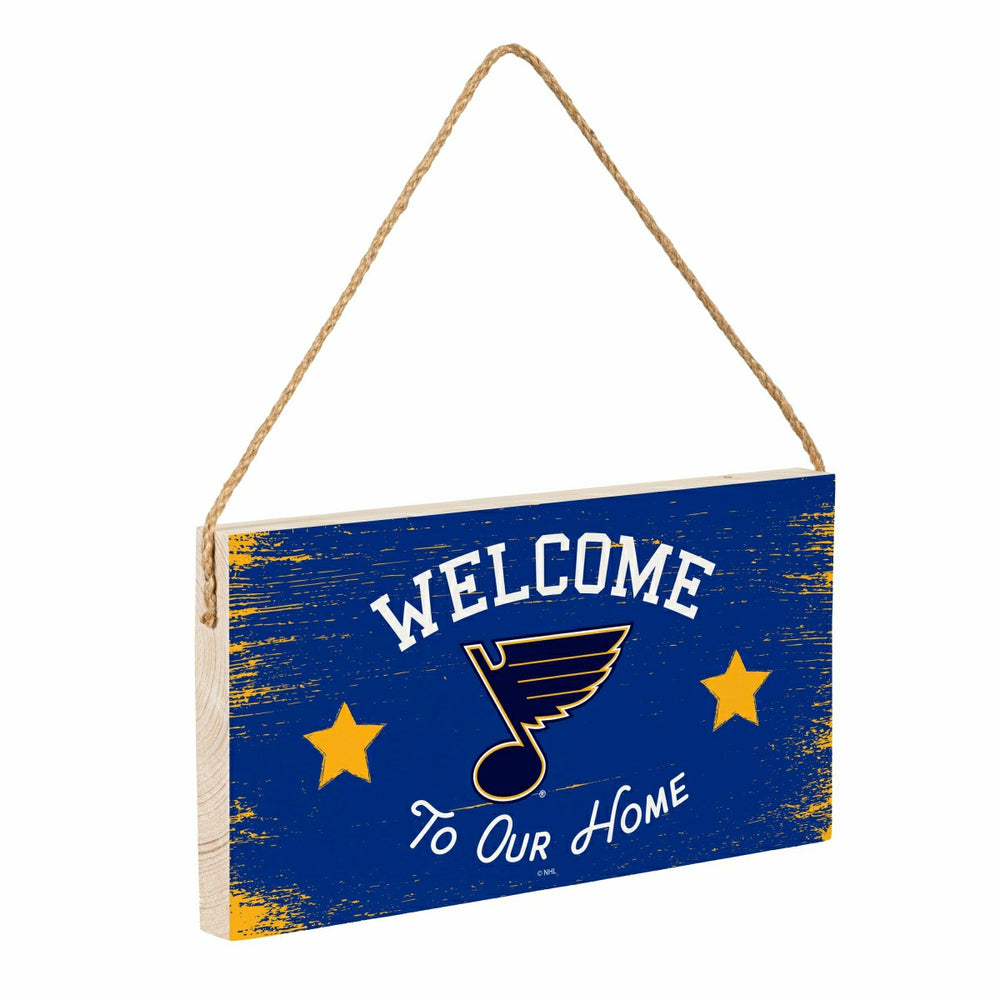 St Louis Blues Wood Wall Sign, 6x11 - NHL Home