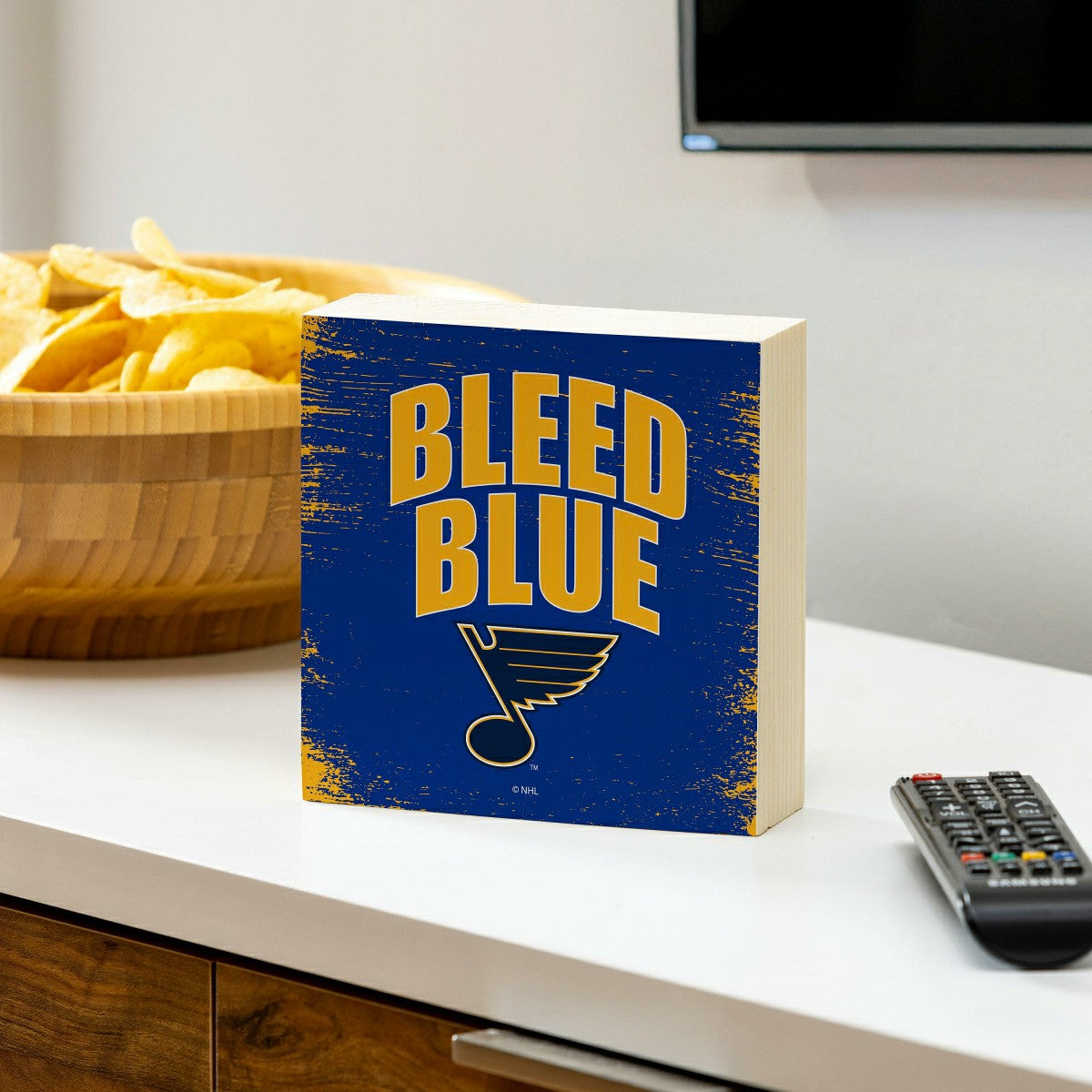 St Louis Blues Plock, Down Home Fans, 6x6 - NHL Home