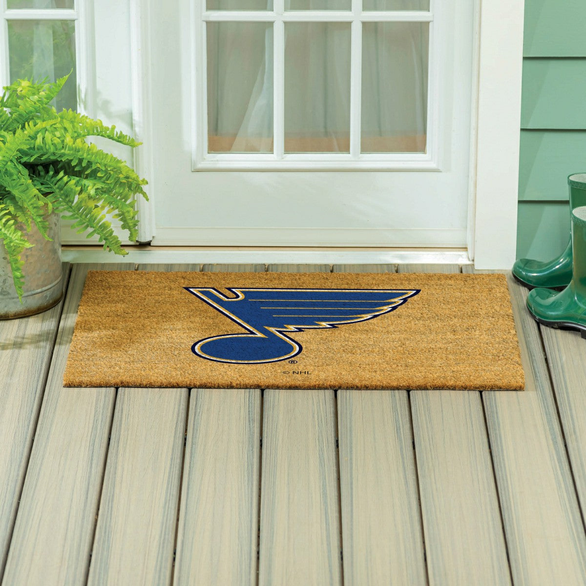 St Louis Blues Large Full Color Coir Mat, 36"x24" - NHL