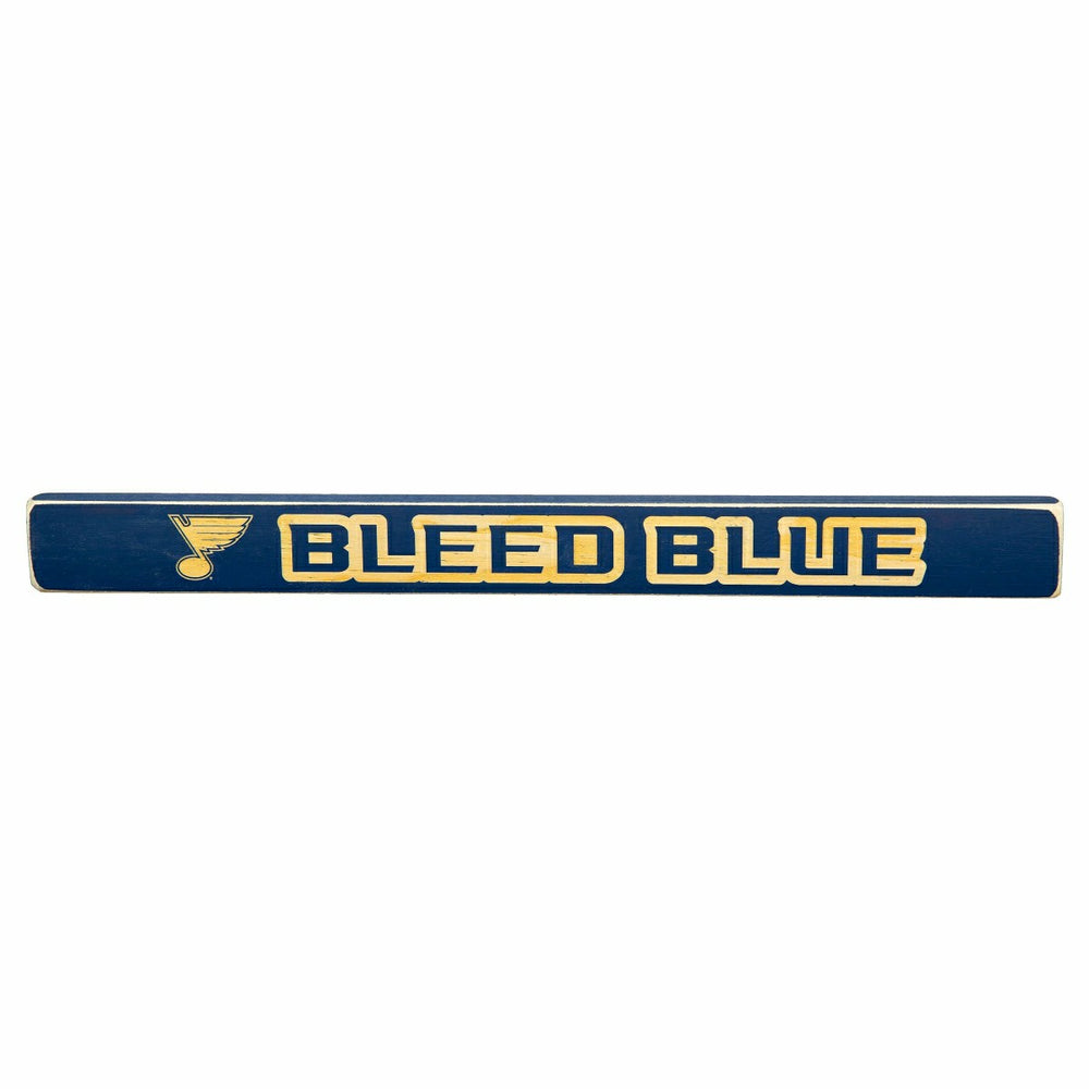 St Louis Blues Engraved Wood Sign, 1.5" x 18" - NHL Home