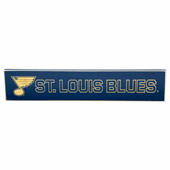 St Louis Blues Engraved Wood Sign, 3.5" x 18" - NHL Home