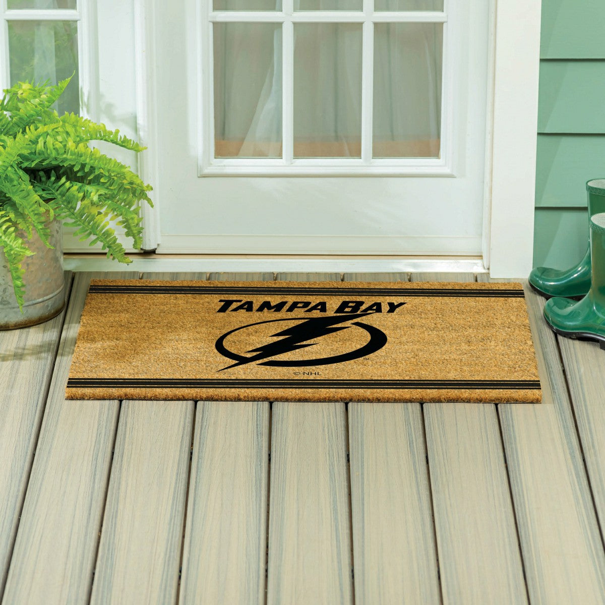 Tampa Bay Lightning Large One Color Coir Mat, 36"x24" - NHL