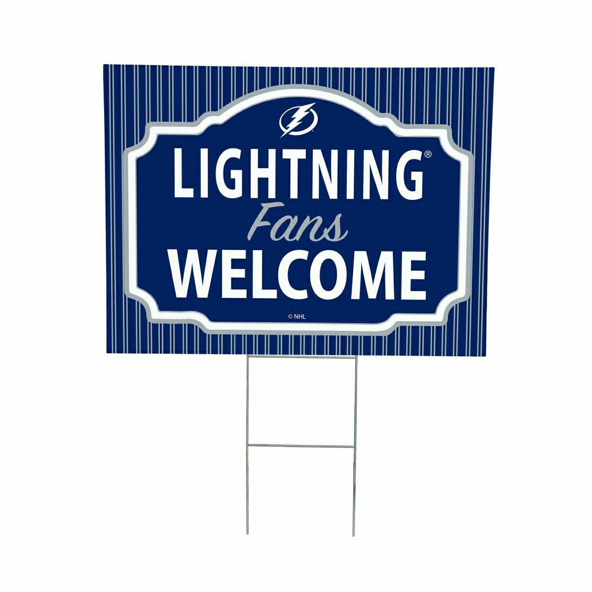 Tampa Bay Lightning Coroplast Yard Sign, "Fans Welcome" - NHL Home