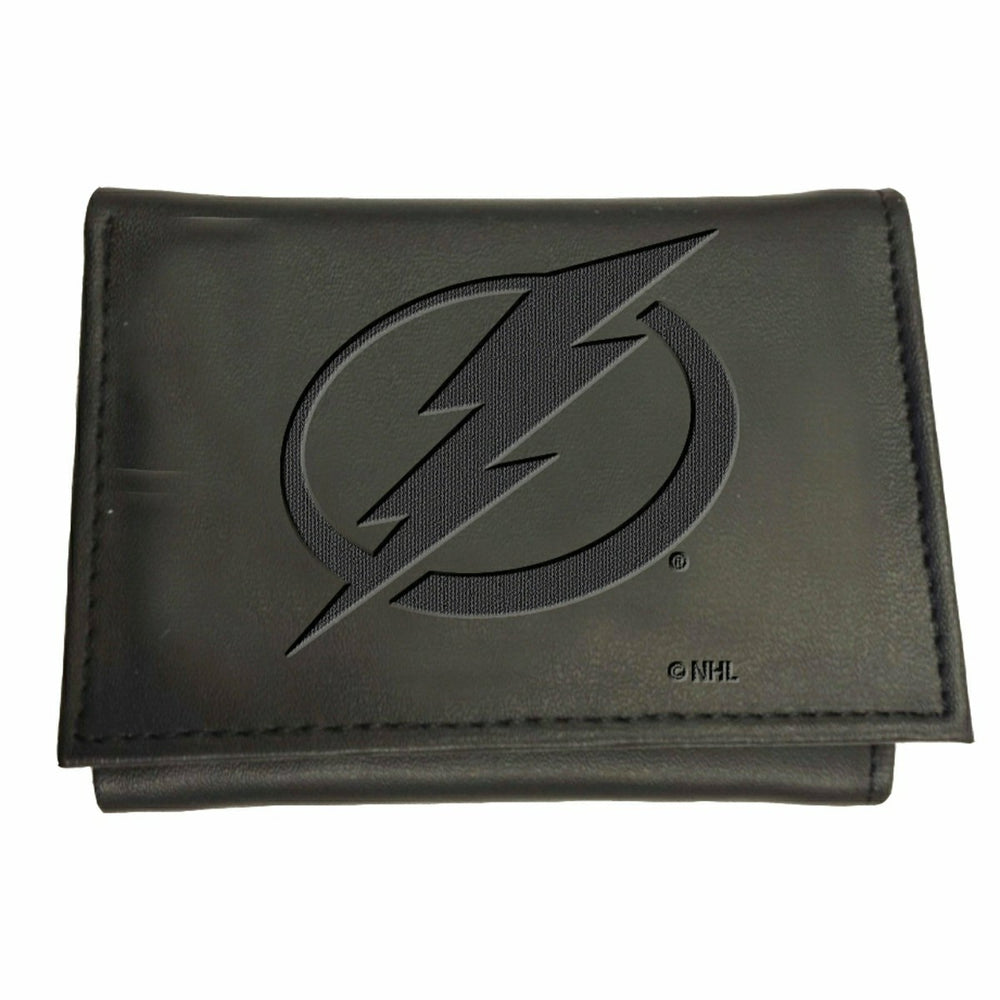 Tampa Bay Lightning, Tri-Fold Wallet, Black - NHL Home