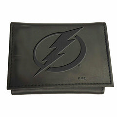 Tampa Bay Lightning, Tri-Fold Wallet, Black - NHL Home