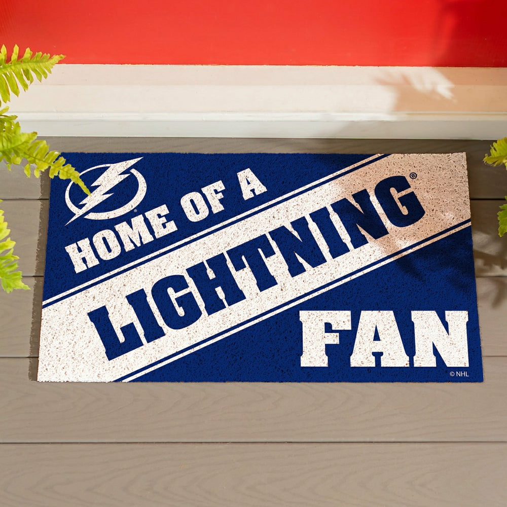 Tampa Bay Lightning, PVC Mat COLOR, Home of a Fan - NHL