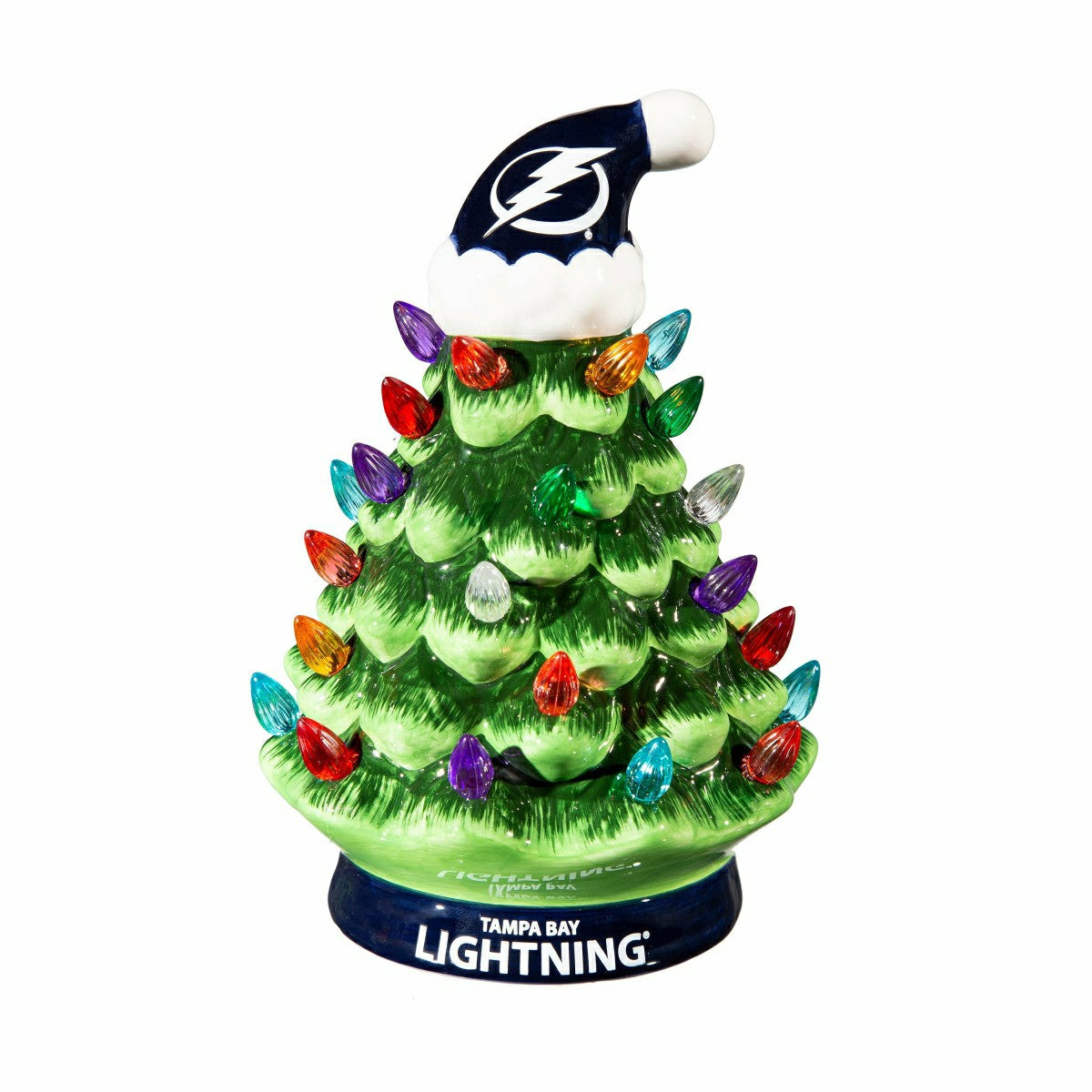 8" LED Ceramic Christmas Tree, Tampa Bay Lightning - NHL Home
