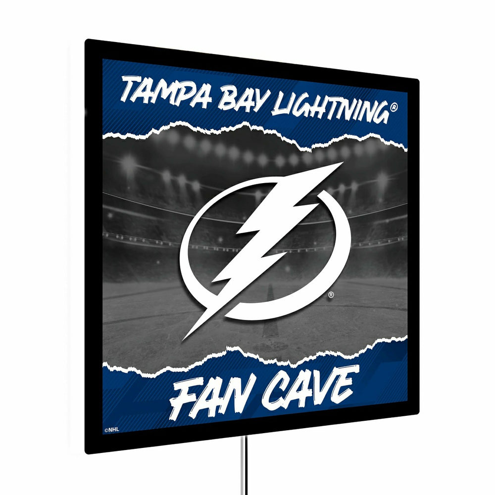 Tampa Bay Lightning 23"H x 23"L LED Wall Decor, Edgelite, Square - NHL Home