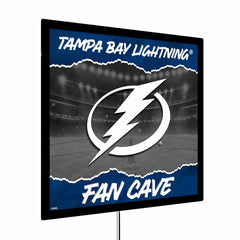 Tampa Bay Lightning 23"H x 23"L LED Wall Decor, Edgelite, Square - NHL Home