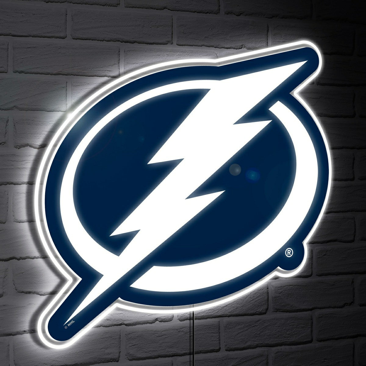 Tampa Bay Lightning LED Wall Decor, Glazelite, Logo - NHL Home