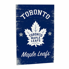 Toronto Maple Leafs Wood Wall Sign, 16x24 - NHL Home