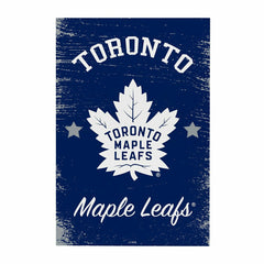 Toronto Maple Leafs Wood Wall Sign, 16x24 - NHL Home