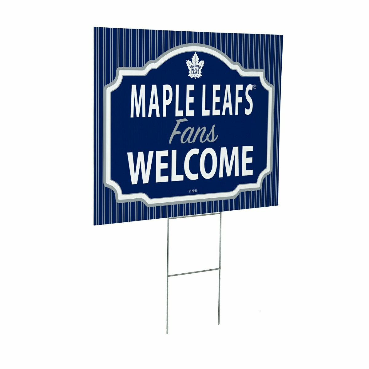 Toronto Maple Leafs Coroplast Yard Sign, "Fans Welcome" - NHL Home