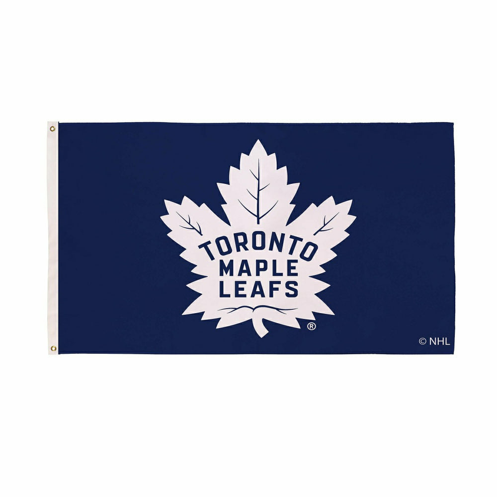 Toronto Maple Leafs Single Sided Flag with 2 Grommets, 3'x5' - NHL Home