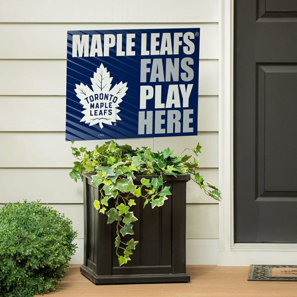Toronto Maple Leafs Coroplast Yard Sign "Fans Play Here" - NHL Home