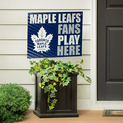 Toronto Maple Leafs Coroplast Yard Sign "Fans Play Here" - NHL Home