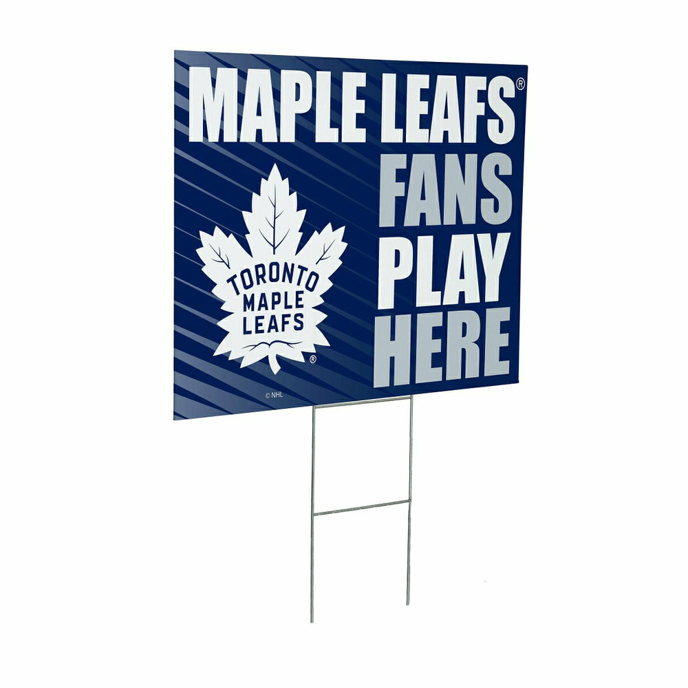 Toronto Maple Leafs Coroplast Yard Sign "Fans Play Here" - NHL Home