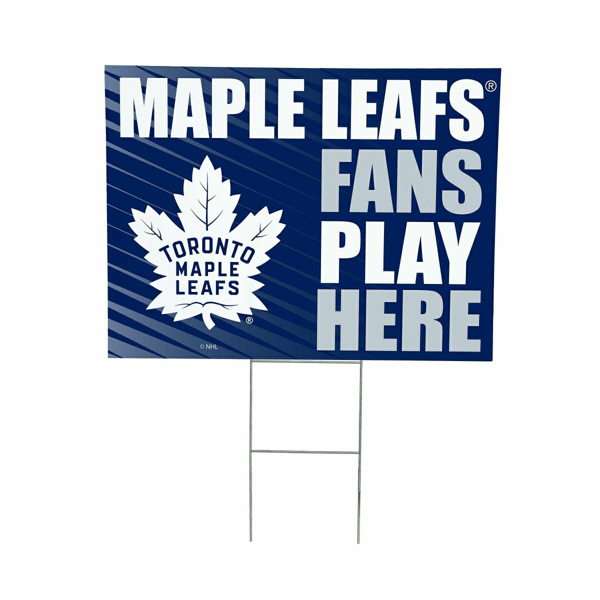 Toronto Maple Leafs Coroplast Yard Sign "Fans Play Here" - NHL Home