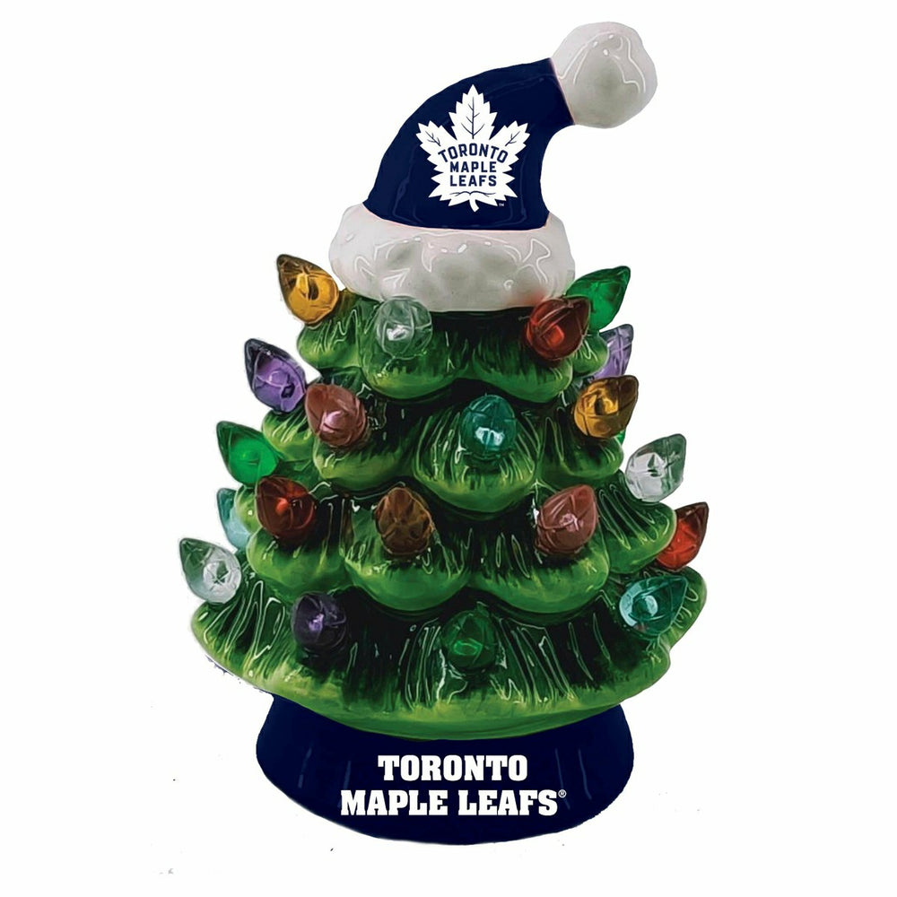 8" LED Ceramic Christmas Tree, Toronto Maple Leafs - NHL Home