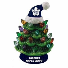 8" LED Ceramic Christmas Tree, Toronto Maple Leafs - NHL Home