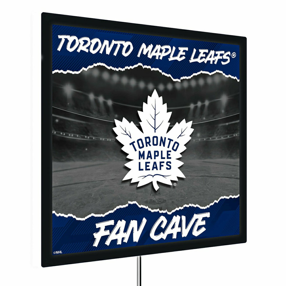 Toronto Maple Leafs 23"H x 23"L LED Wall Decor, Edgelite, Square - NHL Home