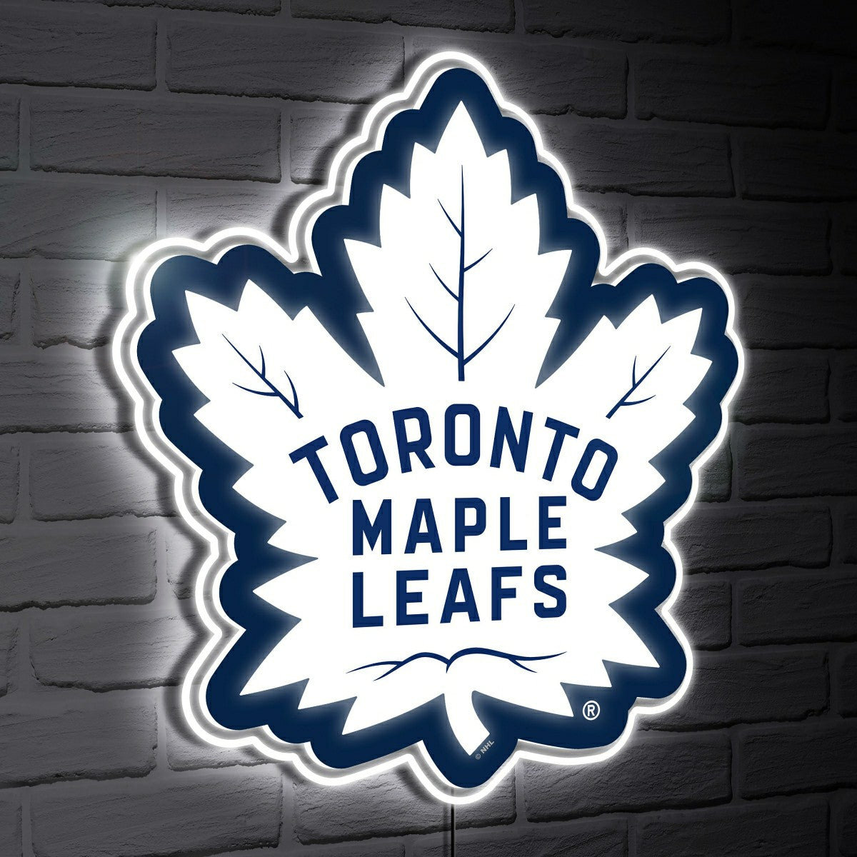 Toronto Maple Leafs LED Wall Decor, Glazelite, Logo - NHL Home