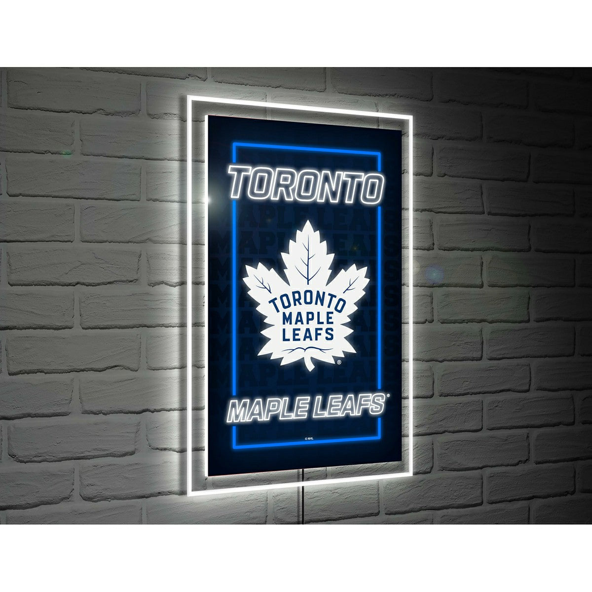 Toronto Maple Leafs Hockey Rectangle Neolite LED Decor - NHL Home