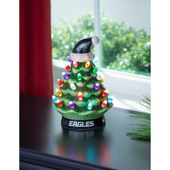 8" LED Ceramic Christmas Tree, Philadelphia Eagles - Home NFL