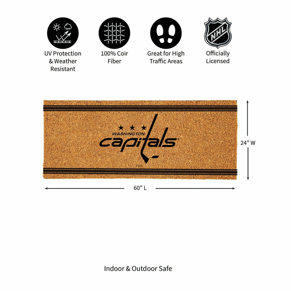 Washington Capitals Extra Large One Color Coir Mat, 60"x24" - NHL