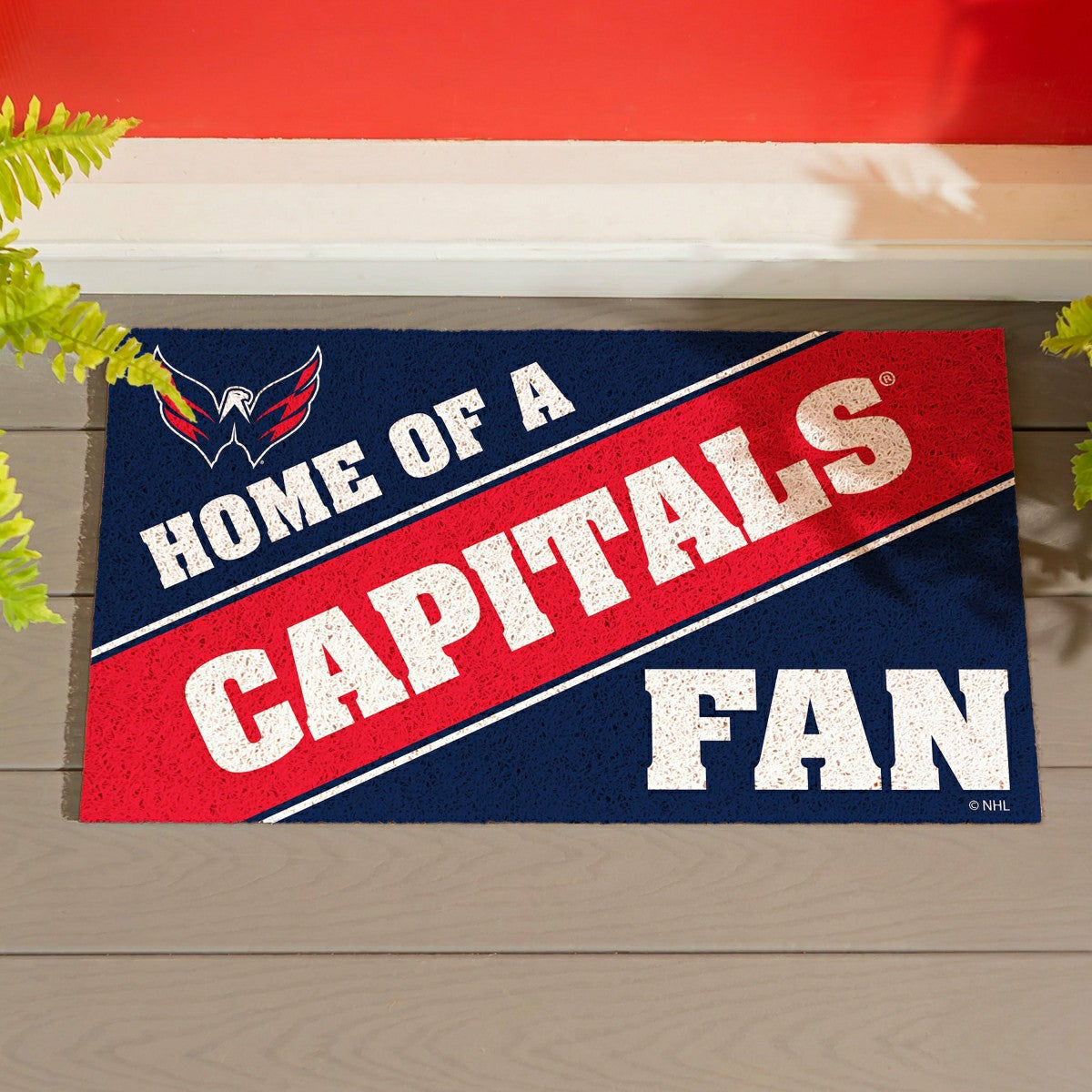 Washington Capitals, PVC Mat COLOR, Home of a Fan - NHL