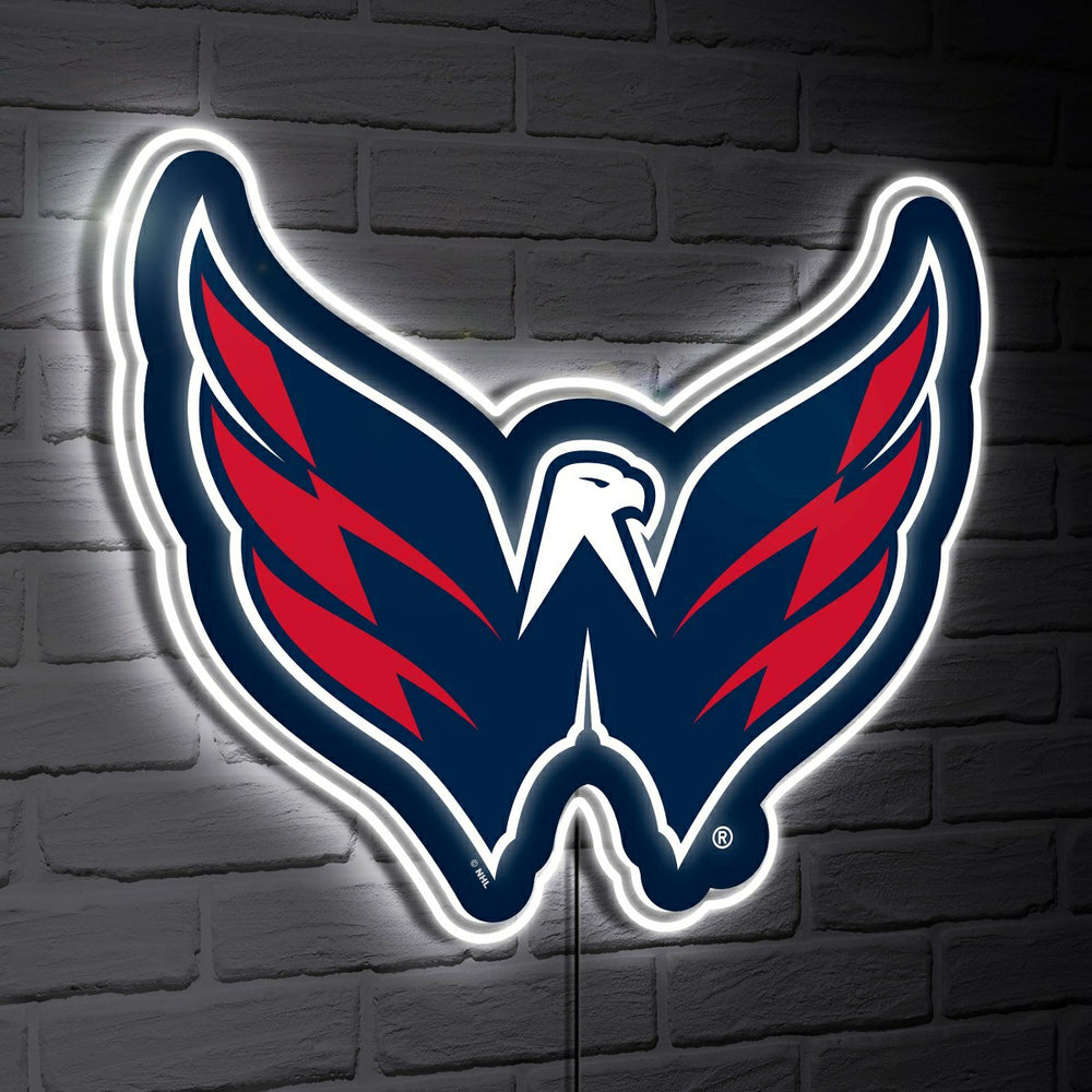 Washington Capitals LED Wall Decor, Glazelite, Logo - NHL Home