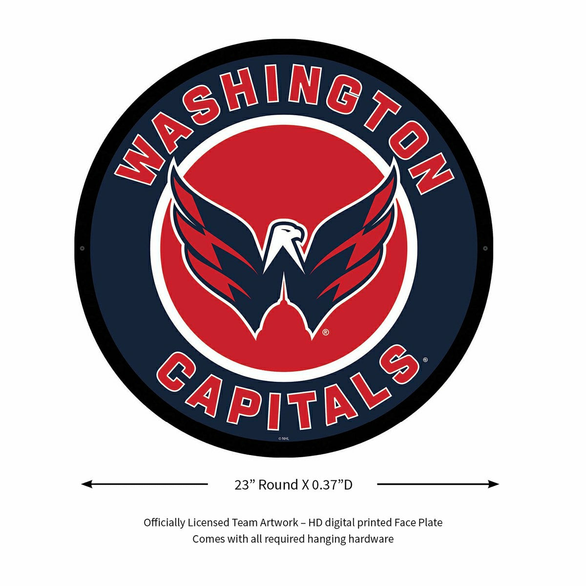 LED Wall Decor, Round, Washington Capitals - NHL Home