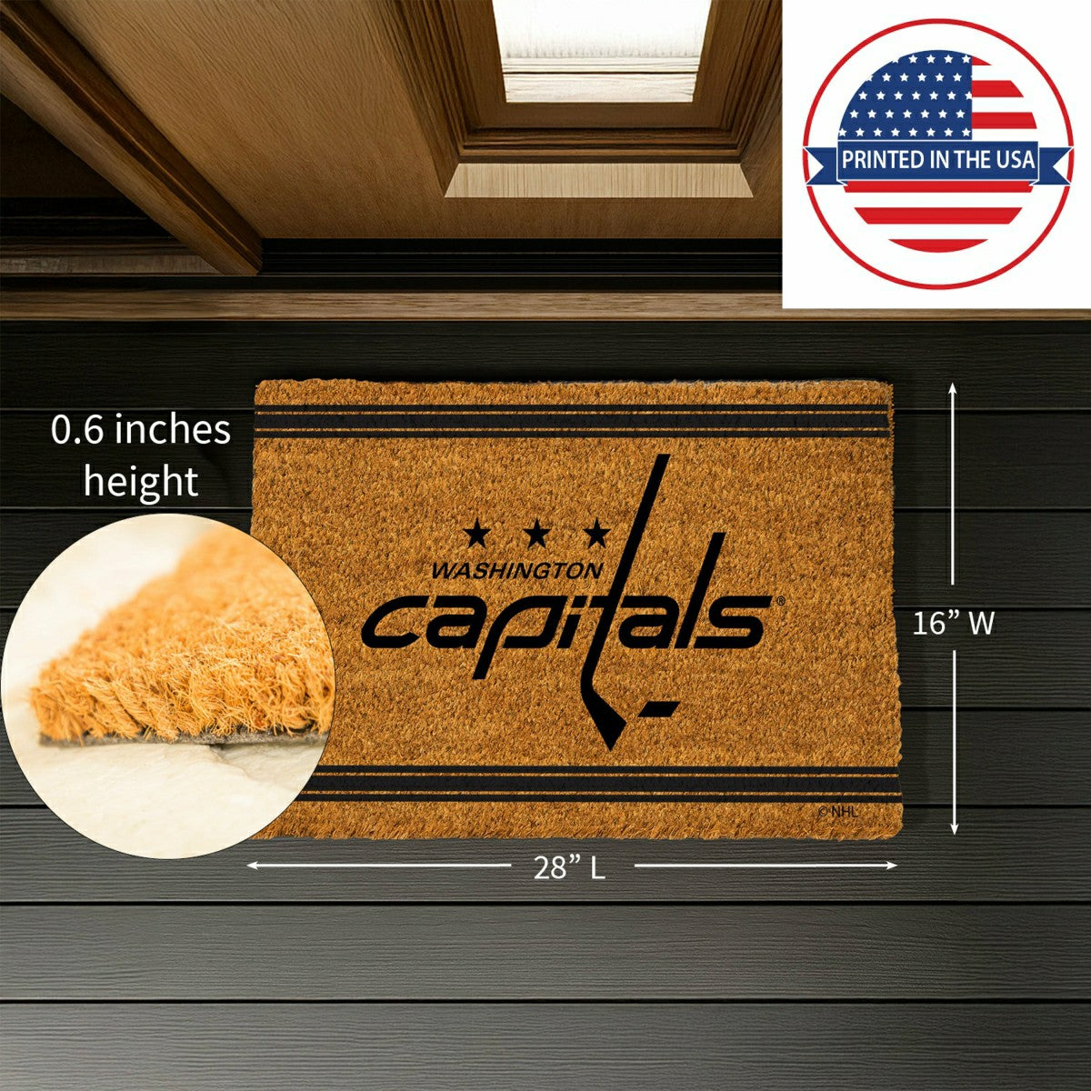 Washington Capitals, Coir Mat 1C - NHL