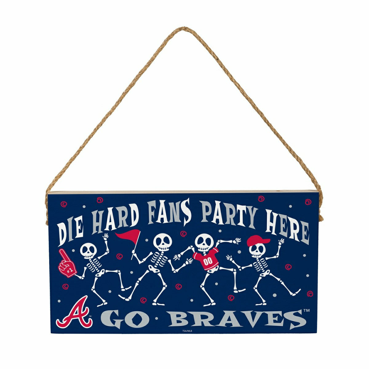 Atlanta Braves Halloween Wood Wall Sign, 6x11 - MLB Home