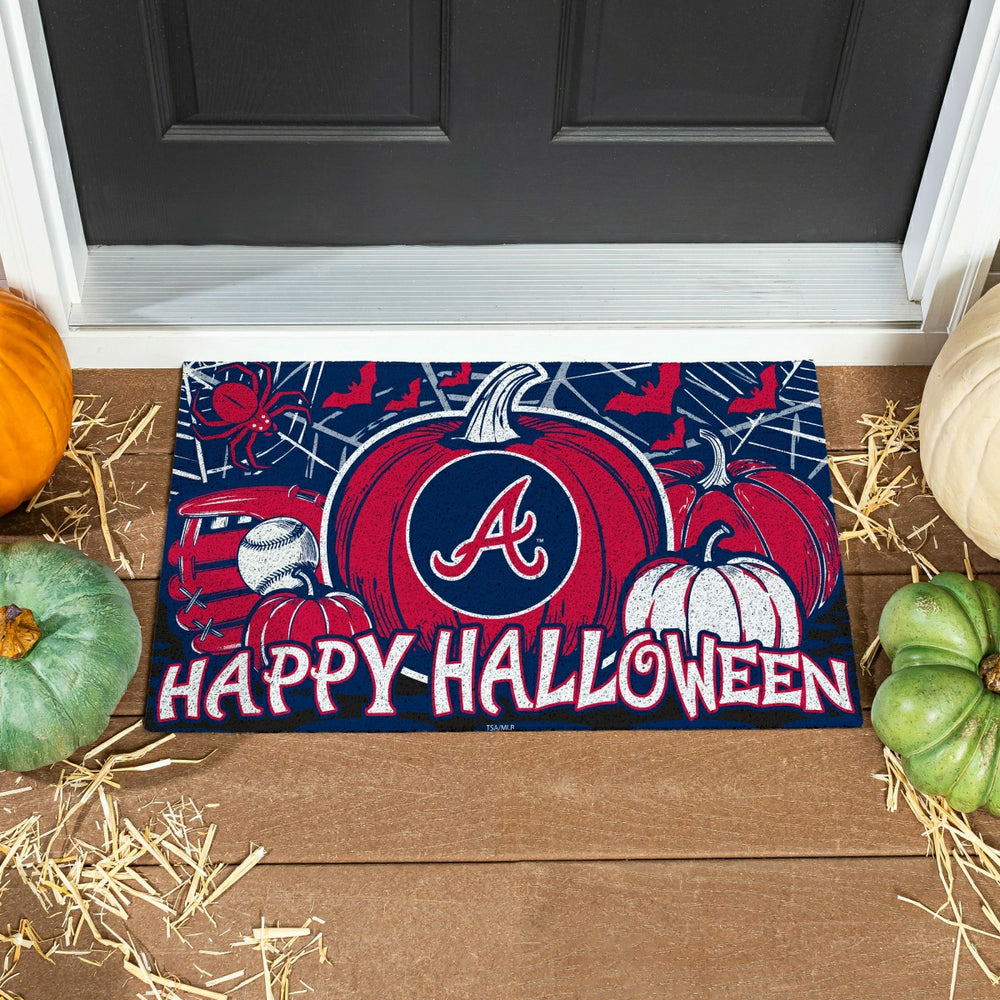 Atlanta Braves Halloween PVC Mat, 28"x16" - MLB