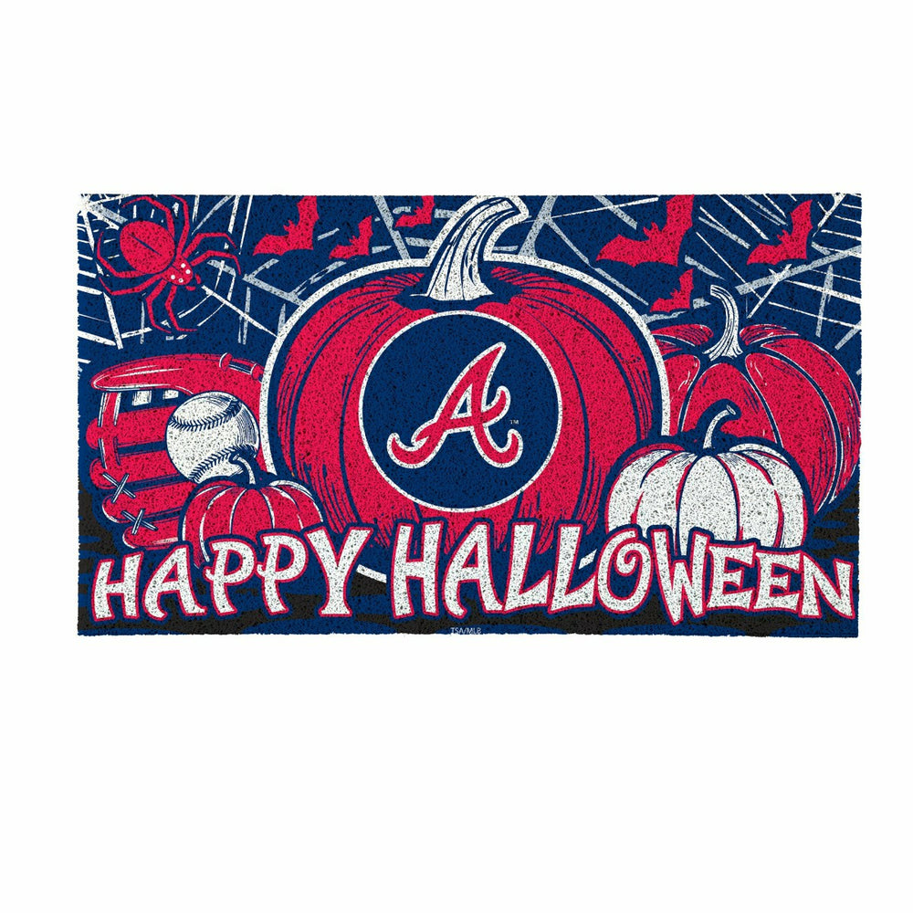Atlanta Braves Halloween PVC Mat, 28"x16" - MLB