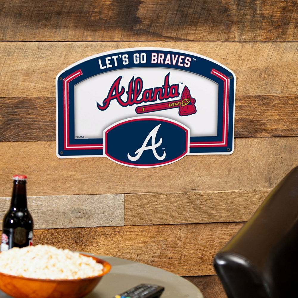 Atlanta Braves USA Embossed Steel Wall Sign, 11" x 17" - MLB Home