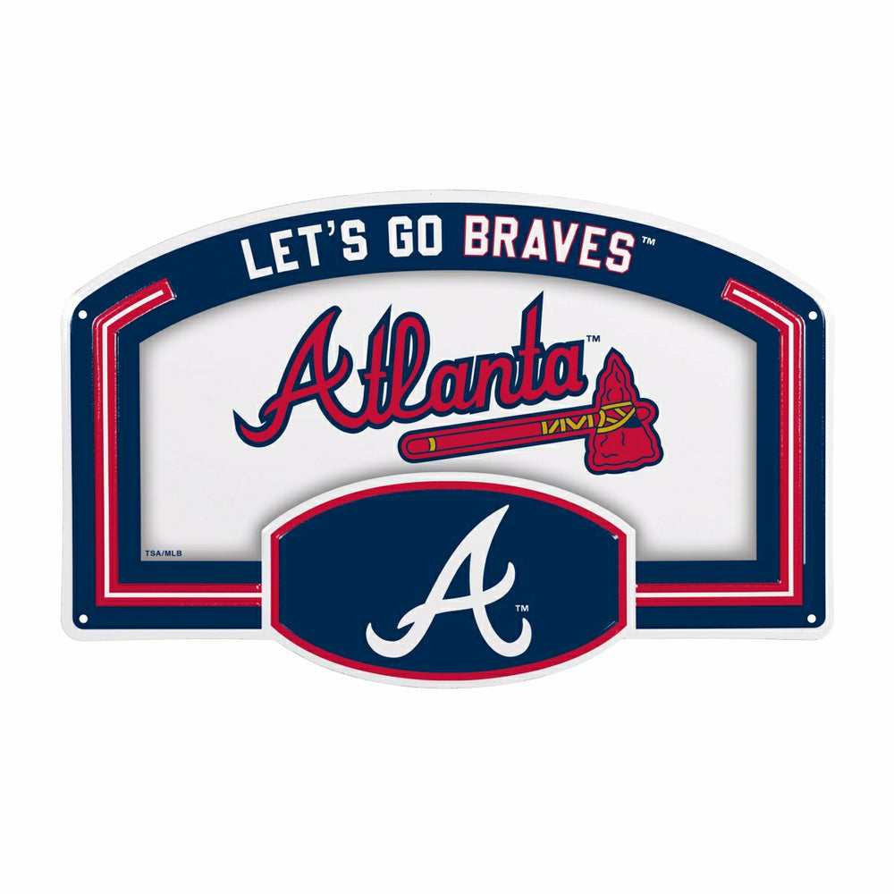 Atlanta Braves USA Embossed Steel Wall Sign, 11" x 17" - MLB Home