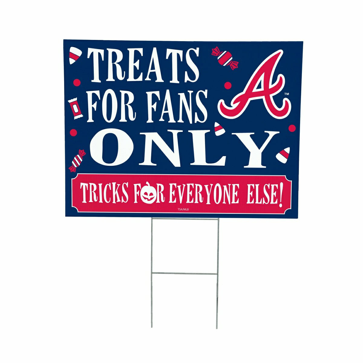Atlanta Braves Yard Sign, Halloween Treats for Fans - MLB Home