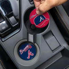 Atlanta Braves Car Coaster Set, 2pc - MLB Home
