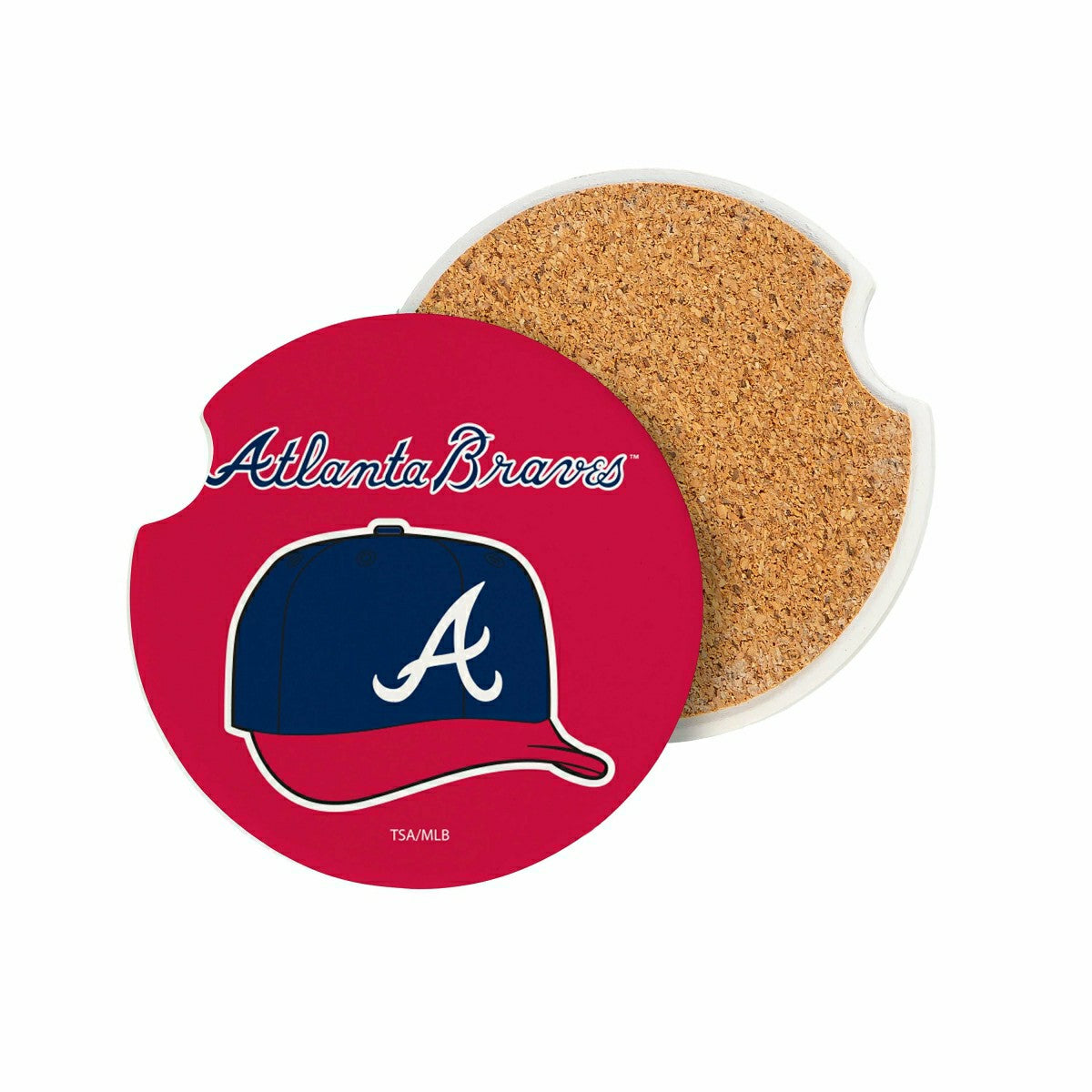 Atlanta Braves Car Coaster Set, 2pc - MLB Home
